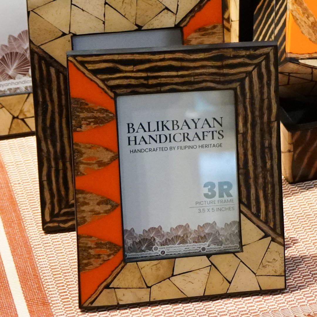 frames using wood and capiz