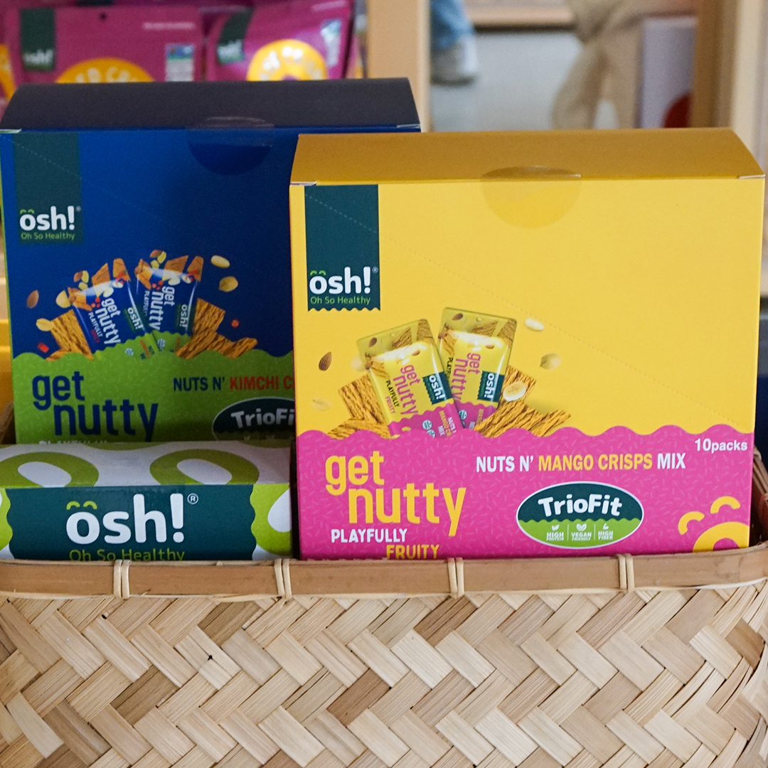 healthy snacks, get nutty triofit by oh so healthy, osh