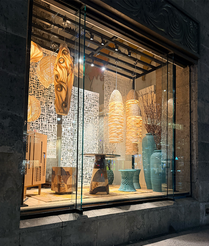 Philippine furniture window display