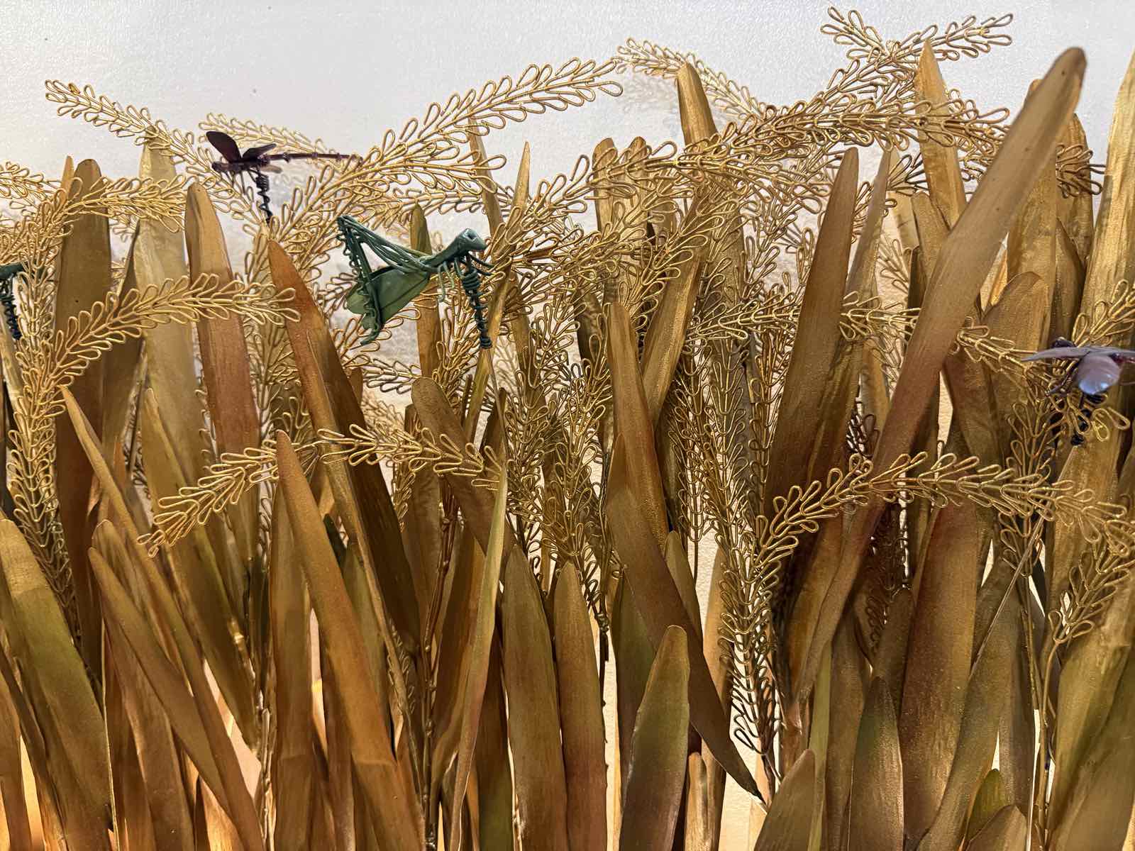 Golden Harvest metal wall art by Prado Filipino Artisans